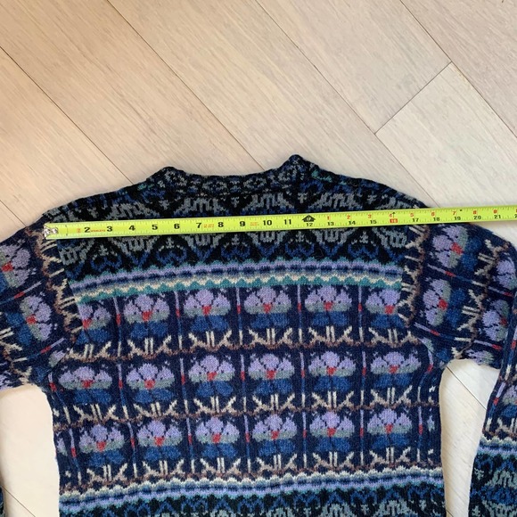 Squaw Valley 80's Vintage Wool Ski Sweater Front Zip Ladies' Medium - Picture 7 of 11